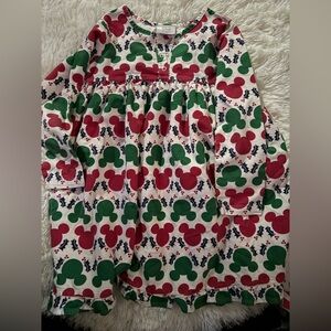 Disney Red and Green Mickey Mouse Patterned Dress